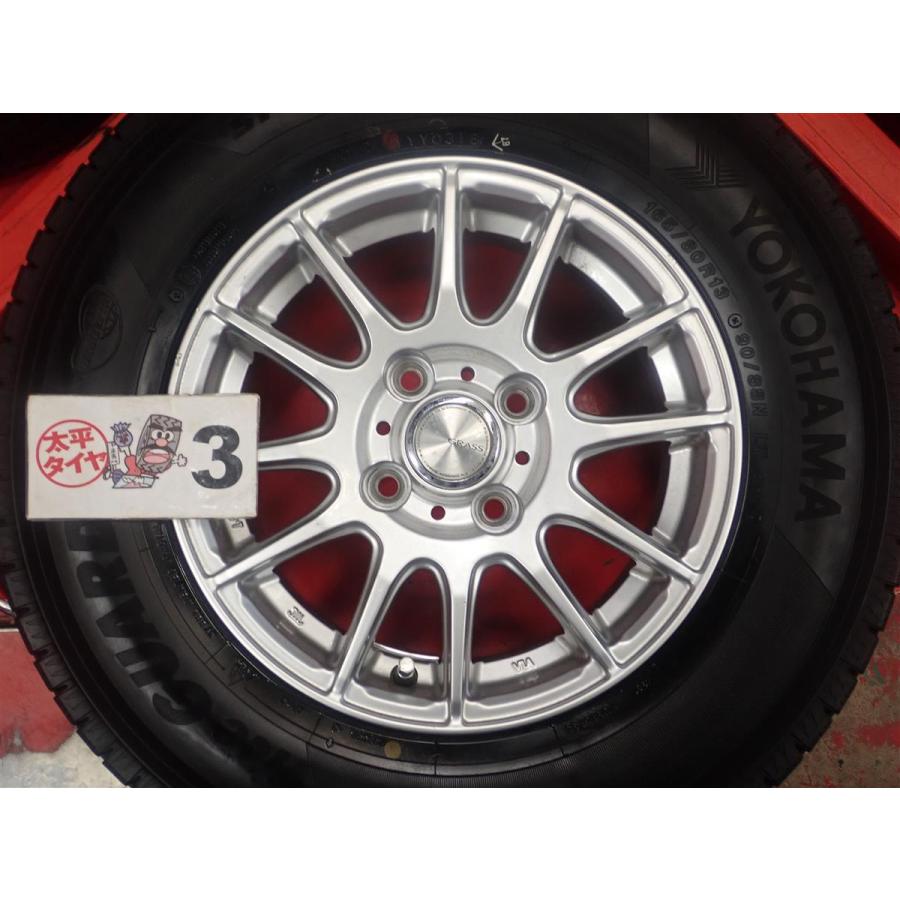 【激安 4本SET】ヨコハマ アイスガードiG91 [165/80R13 90/88N LT] 6Wスポーク [5J +35 PCD100] プロボックス ADバン パートナー 等 stwt13の画像