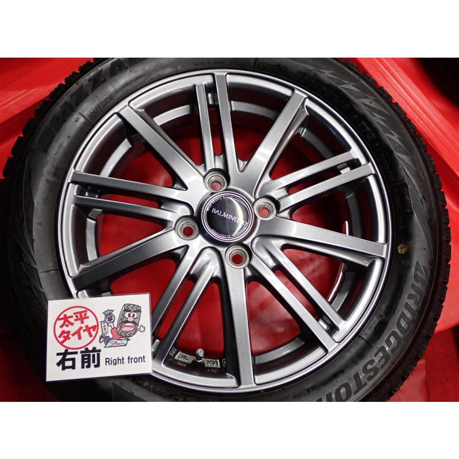 【引取限定】タイヤホイール165/60R15 ブリヂストンBALMINUM 軽自動車用 4本SET】ブリヂストン ブリザック VRX2 [165/60R15