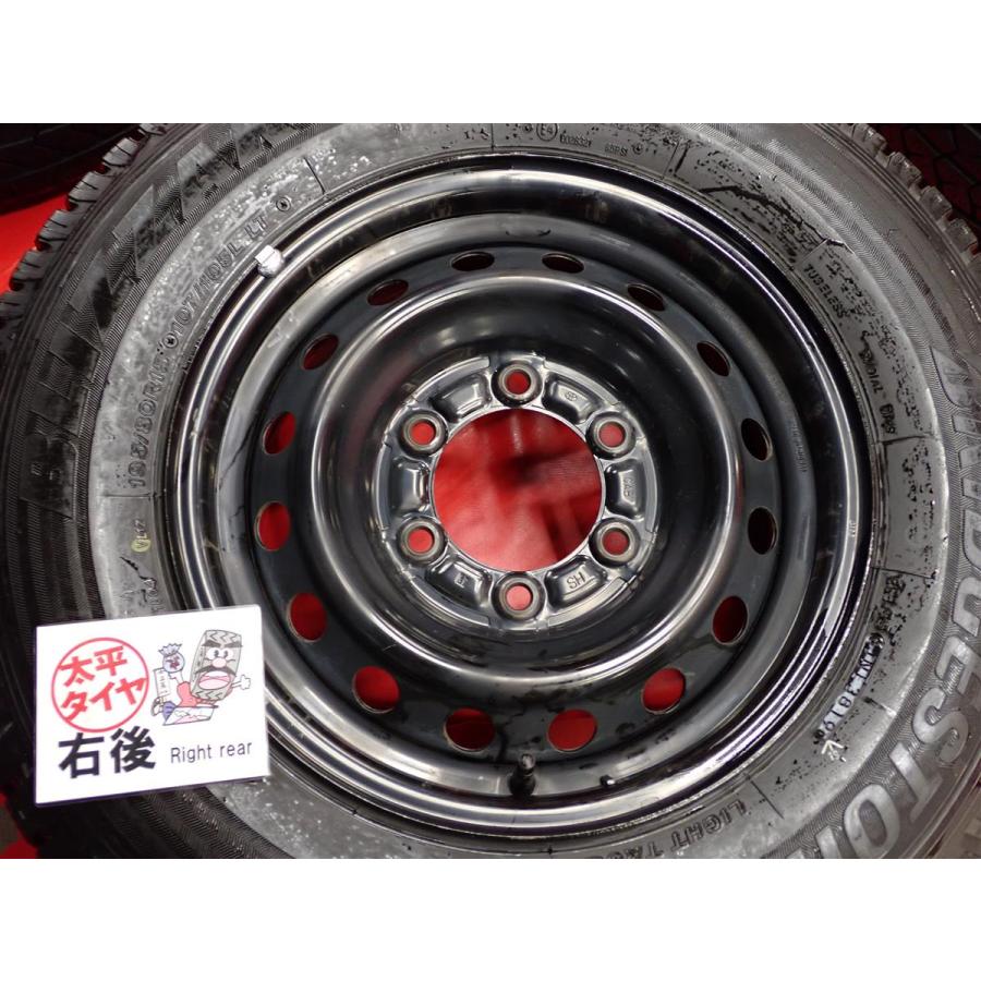 【激安 4本SET】ハイエース 200系 純正 スチールホイール [6J +35 PCD139.7] ブリヂストン ブリザック VL1 [195/80R15 107/105L LT] stwt15_7
