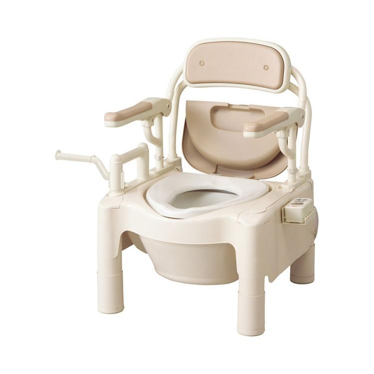 アロン化成 安寿 ポータブルトイレFX-CP はねあげ 534-520 暖房便座 