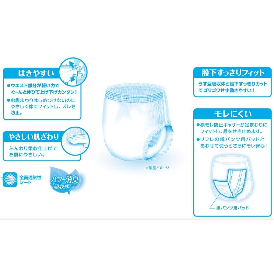 はくパンツ Mサイズ 20枚入り 7パック リフレ はくパンツ パンツ型紙おむつ 業務用 はくパンツスリム Mサイズ