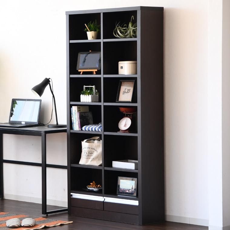 本棚 リビングボード オープンラック 完成品 幅83cm ブック 本棚 リビングボード オープンラック 完成品 幅83cm ブック