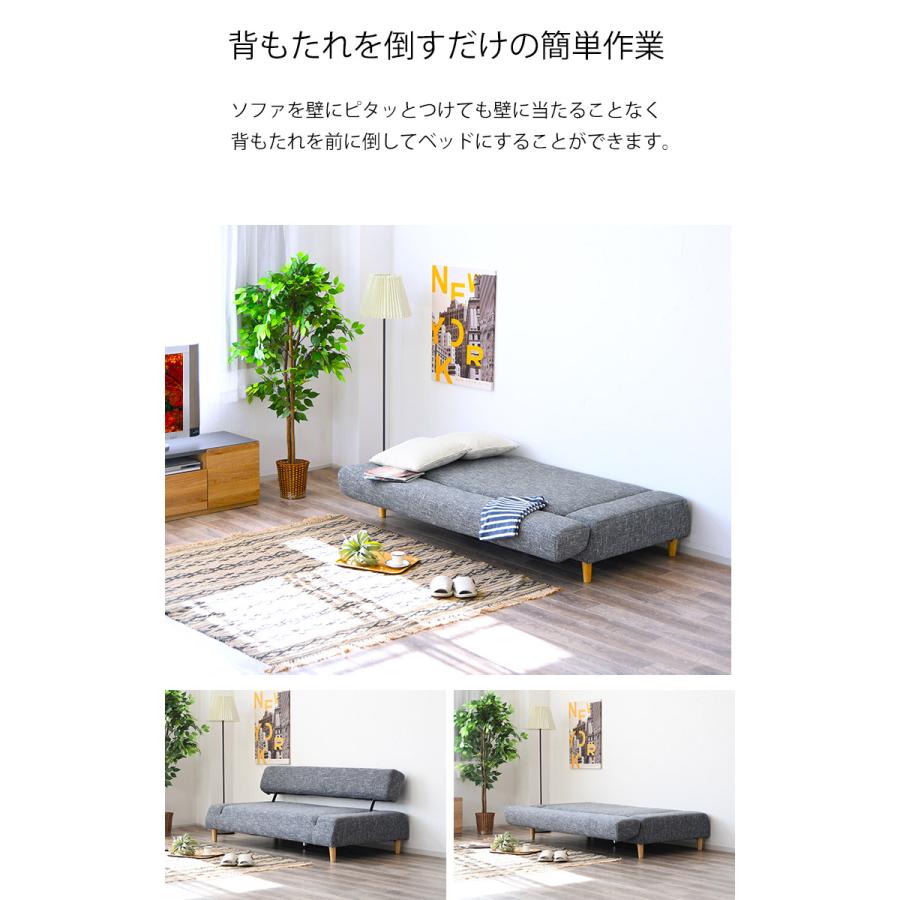 ソファーベット トリプルソファー 壁寄せソファー 壁付けソファ ソファーベット トリプルソファー 壁寄せソファー 壁付けソファ