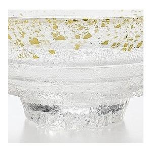 平茶碗 義山（ガラス）、極光（金箔 オーロラ）（冷茶用）、渡部信二作
