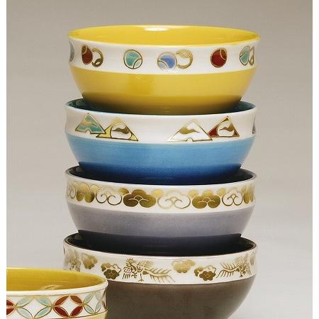 茶道具 数茶碗 交趾 五色 5客、中村翠嵐作