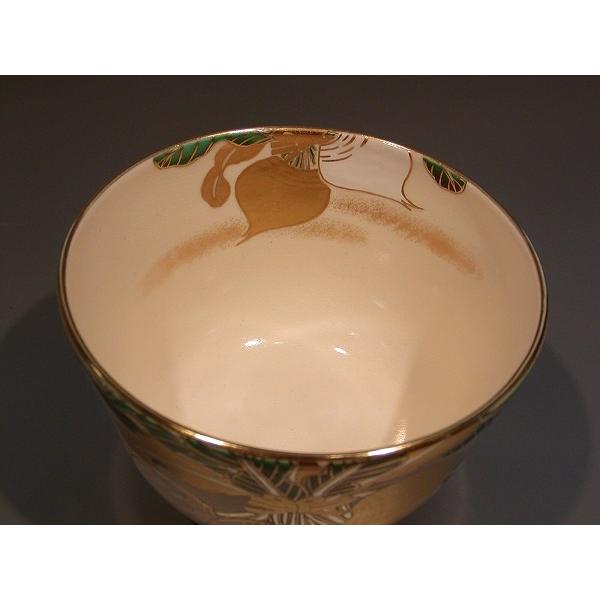 茶道具　抹茶茶碗　色絵　蕪（かぶ）画、京都　相模竜泉作、桐共箱　新品、_2