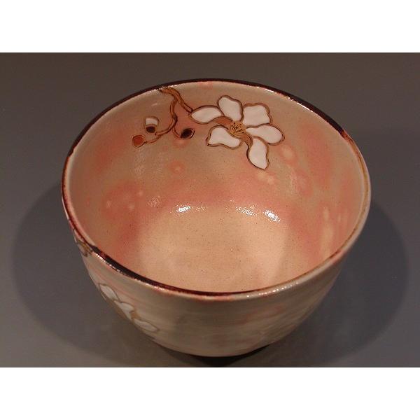 茶道具 抹茶茶碗 乾山写 木蓮（もくれん）、京都 鈴木一点作、桐共箱