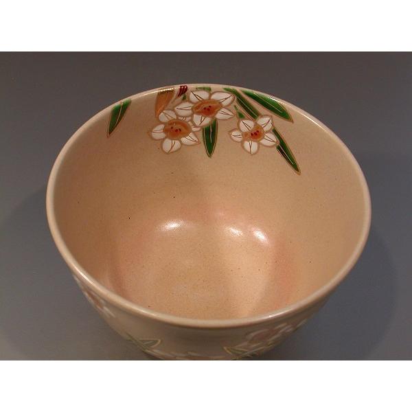 茶道具 抹茶茶碗 乾山 水仙、壱休窯 窪田常之作、桐共箱 新品。 : 佐藤