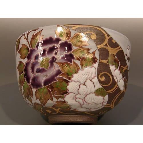 茶道具 抹茶茶碗 光琳水 桜絵、京焼 中村秋峰作 : 佐藤大観堂