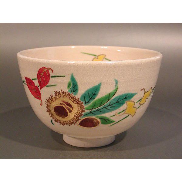 京焼/小手鞠抹茶茶碗陶器ガラスがけ 京焼/小手鞠 抹茶茶碗 陶器ガラスがけ