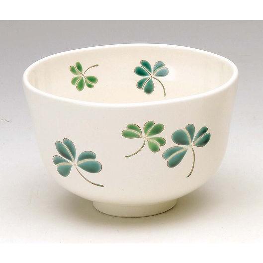 茶道具 抹茶茶碗 色絵 三ツ葉、京焼 中村清彩作 : 佐藤大観堂 - 通販