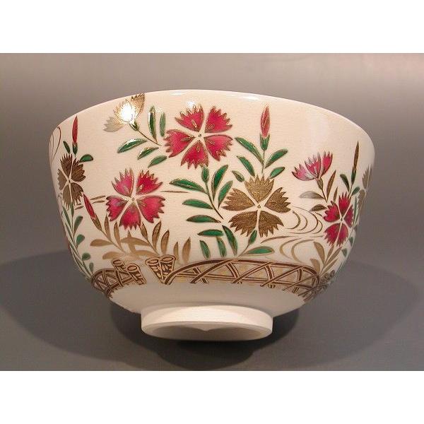楽天市場】茶道具 抹茶茶碗色絵 撫子（なでしこ）画京都 相模