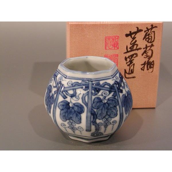 茶道具 蓋置 葡萄（ぶどう）棚、京都 高野 昭阿弥作、共箱 新品