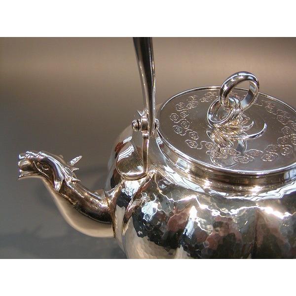 銀製 茶器 茶道具 急須 足銀999 牡丹 金属工芸 銀製 茶器 茶道具 急須 足銀999 牡丹 金属工芸 銀製 茶器 茶道具