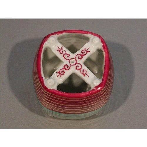 茶道具 京焼 高野昭阿弥作 色絵 羽子板 香合 共箱 V 8091 茶道具 京