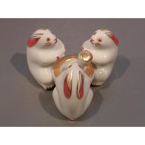 茶道具 蓋置 三ツ兎、京都 高野 昭阿弥作、共箱 新品。 : 佐藤大観堂