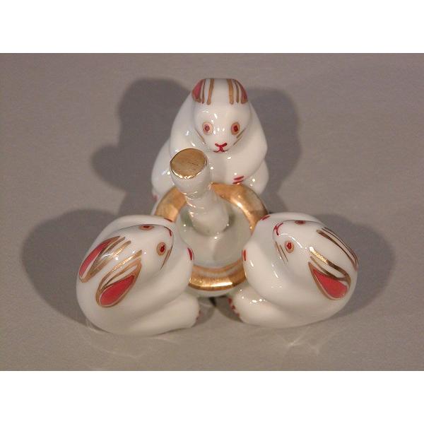 茶道具 蓋置 三ツ兎、京都 高野 昭阿弥作、共箱 新品。 : 佐藤大観堂