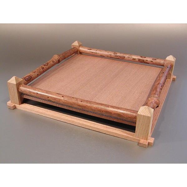 新品◇伝統工芸品◇国産竹の曲木敷盆 / 長方盆 45,5cm◇茶道具・ 茶