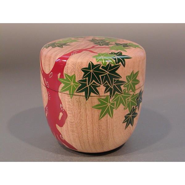 茶道具 中棗 青楓絵 桜木地 内溜塗、 土居 義峰作 : 佐藤大観堂 - 通販
