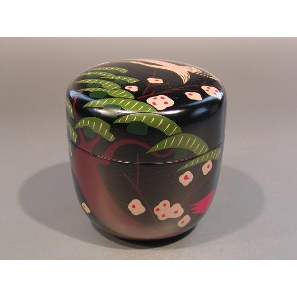 【中古品】茶道具　道場宗廣造　蓬莱絵一閑大棗 茶道具 大棗 一閑 蓬莱絵 即中斎好、 道場宗廣作 : 佐藤大観堂 - 通販