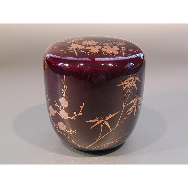 茶道具　棗 田中宗凌 茶道具 大棗 溜塗 四君子蒔絵、 田中宗凌作 : 佐藤大観堂 - 通販