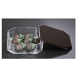 茶道具  義山 菓子器  ガラス 硝子 ギヤマン  直樹 作 茶道具 菓子器 一段重 義山（ガラス） 、南 元比古作 : 佐藤大観堂