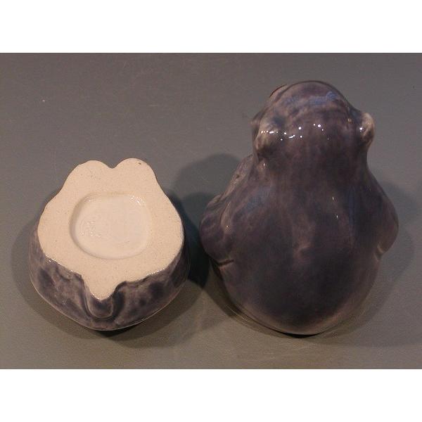 【 茶道具・香合 】交趾　干支　申（さる）、　中村翠嵐作 