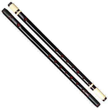 東雲麗 篠笛 ドレミ調 7穴 8本調子 漆黒 籐両 : 和楽器総合販売