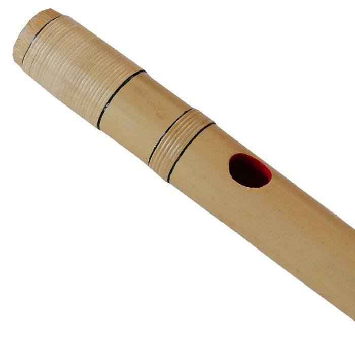 紫水民謡笛 篠笛 ドレミ調 6穴7本調子 籐巻半重 篠笛