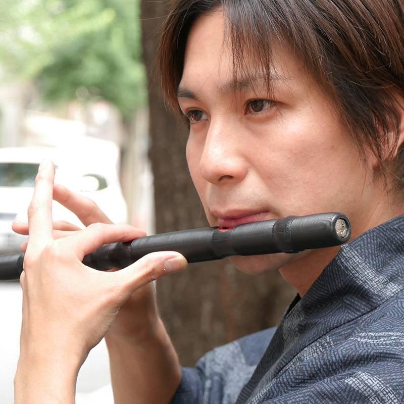 送料込　能管入門セット 樹脂製能管・樹脂製筒・教則DVD