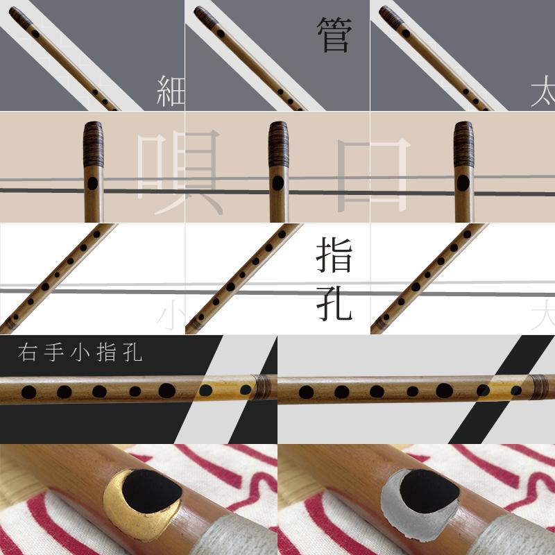 立平　篠笛　 唄物 7穴 5本調子 天地巻き 調律済み 篠笛立平 唄物 7穴 8本調子・9本調子・10本調子・11本調子・12本調子
