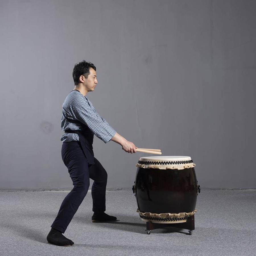 長胴太鼓台 桶胴太鼓台 太鼓スタンド 十字型据置台 1尺5寸用 : 和楽器