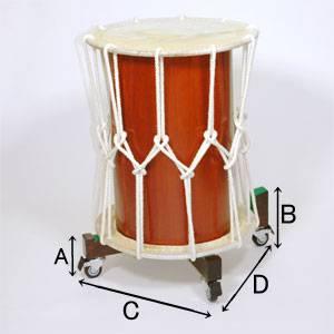 長胴太鼓台 桶胴太鼓台 太鼓スタンド 十字型据置台 1尺