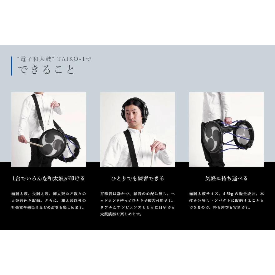 【ポイント2倍】【1年保証】【特典付】 【ベーシックセット】ローランド 電子和太鼓 TAIKO-1 1尺5寸サイズ Roland Electronic Taiko Percussionの画像