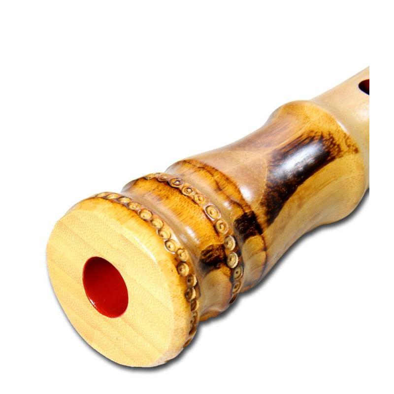 蝴蝶宝 尺八 合竹 曲管 節あり 継ぎ手あり 2尺3寸正律管 （0153） : 和