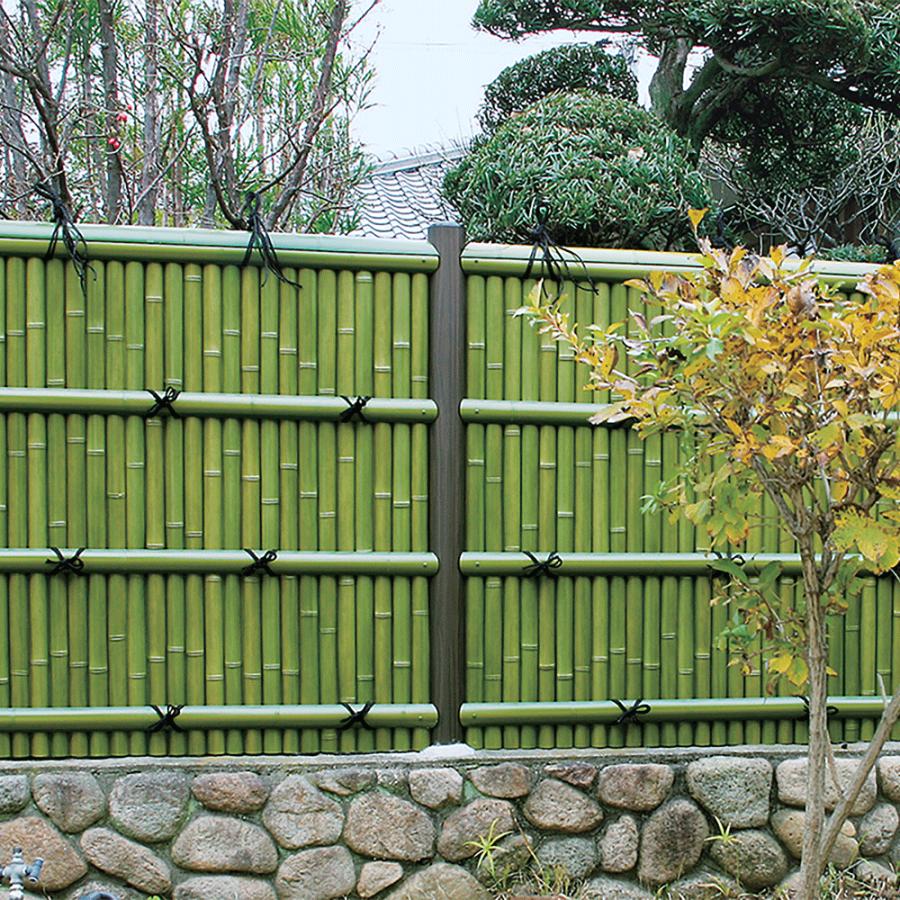 人工竹パネルなごみ竹 青竹 匠約900×1500mm 合成竹 竹垣根 竹垣