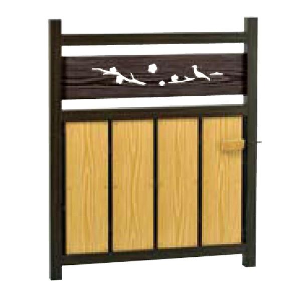 人工板ランマ板張木戸()W750×H1200mm 合成竹 竹垣根 竹垣フェンス 樹脂 和風 仕切り 竹プラスチック フェンス 竹垣 目隠し 目かくし