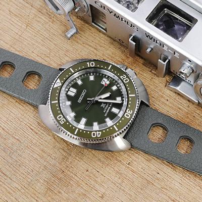 20mm MiLTAT 時計ベルト ラバー ミリタリーグレー ラリー ブラッシュド