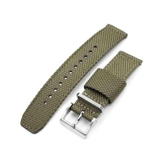 20mm MiLTAT 時計ベルト ハニカムナイロン ミリタリーグリーン