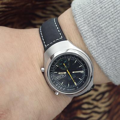 20mm MiLTAT 時計ベルト ヌバックレザー チャコールブラック グレー