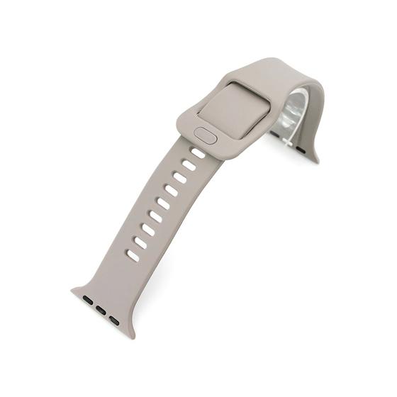 22mm MiLTAT 時計バンド シリコン グレージュ スポーツバンド for