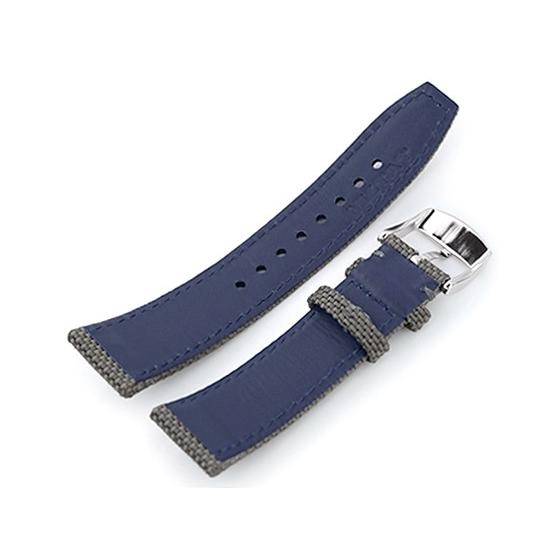 22mm MiLTAT 時計ベルト ストロング ナイロン ミリタリーグレー グレー