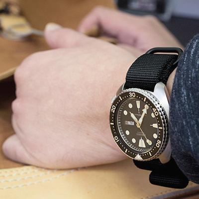 22mm MiLTAT 時計ベルト ZULU 4リング バリスティックナイロン