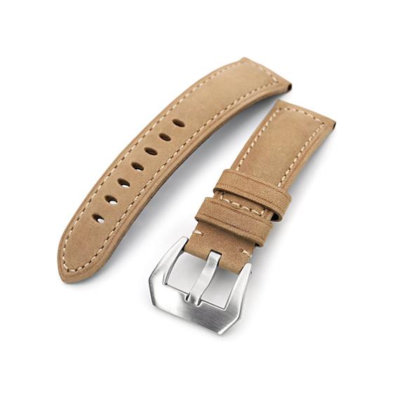 24mm Miltat 時計ベルト ヌバック タン カーキステッチ ブラッシュドバックル パネライ44mm 24j22bbu55c1q14 時計ベルトのタイコノートジャパン 通販 Yahoo ショッピング