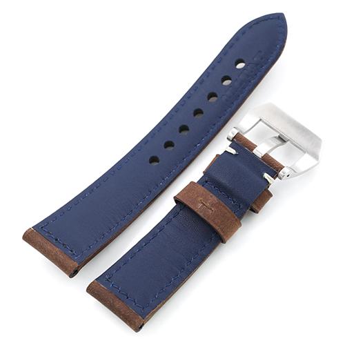 24mm MiLTAT 時計ベルト ヌバックレザー マッドブラウン 24mm MiLTAT 時計ベルト ヌバックレザー マッドブラウン