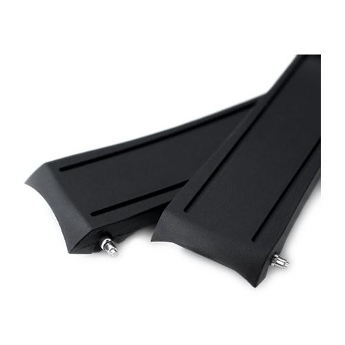 【新品未使用】時計ベルト　ラバー　ブラック 20mm Crafter Blue 20mm Crafter Blue 時計ベルト NBRラバー ブラック カーブド