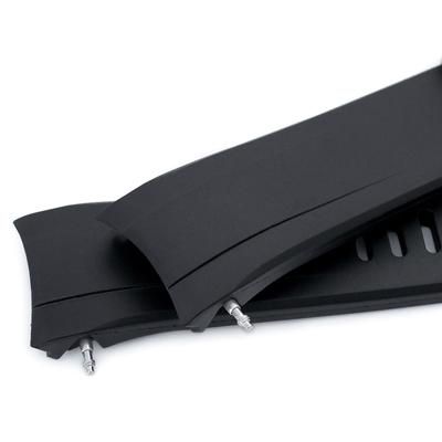 22mm Crafter Blue 時計ベルト NBRラバー ブラック PVDバックル