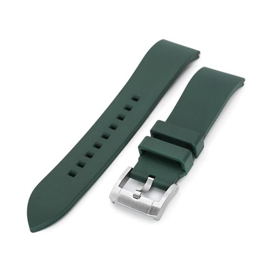 mm Miltat 時計ベルト Fkmラバー グリーン ストレートエンド Fkm01i a18biw01 時計ベルトのタイコノートジャパン 通販 Yahoo ショッピング