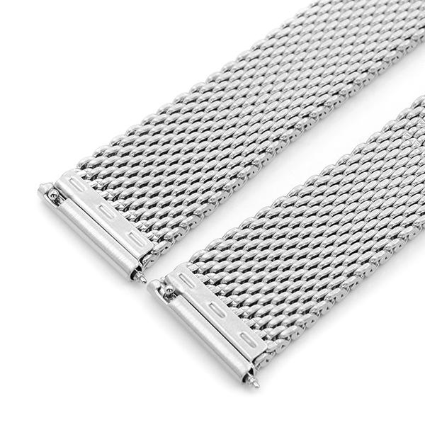19mm MiLTAT 時計ベルト ミラネーゼメッシュバンド テーパード