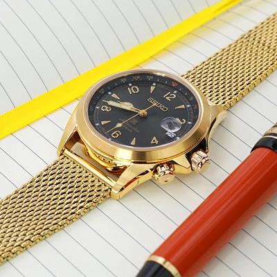 20mm MiLTAT 時計ベルト ミラネーゼメッシュバンド テーパード